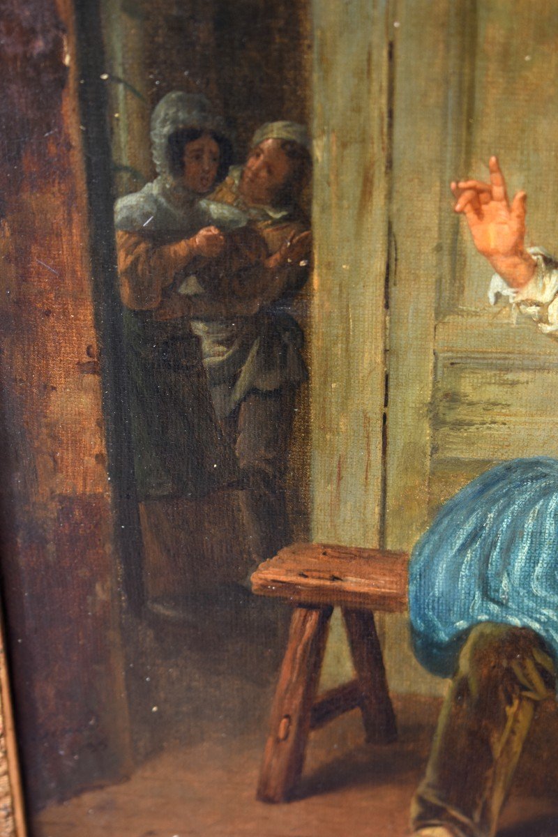 Painting Genre Scene The Betrayed Wife Romantic Italian School 19th Century-photo-4
