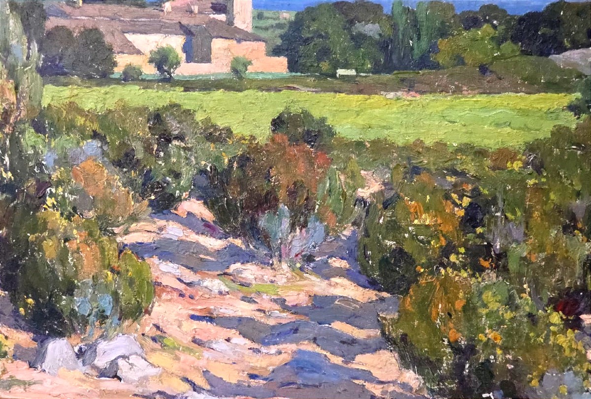 Oil Painting Seascape Provence Aloe Signed Louis Raoul Guiraud (1888-1976)-photo-4