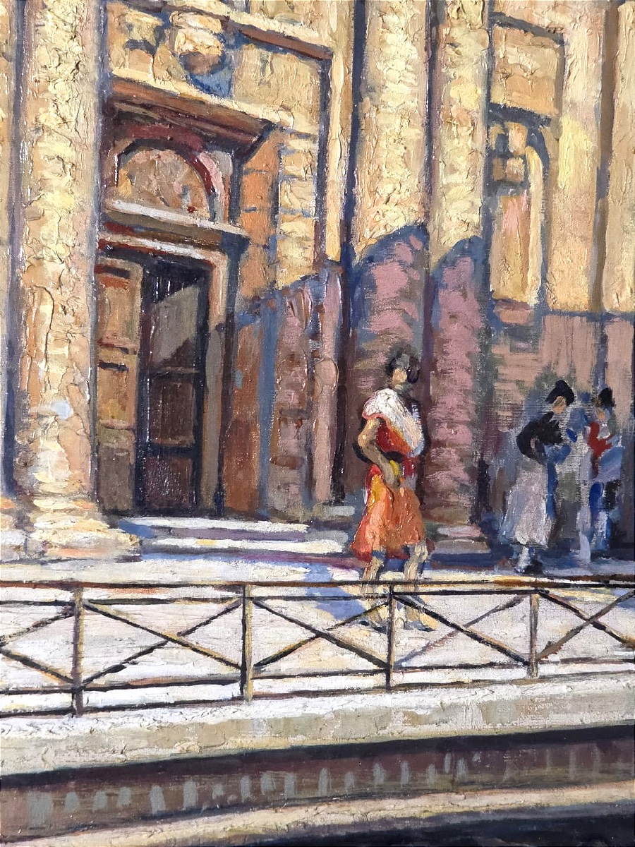 Painting Of Martigues, Church Of The Madeleine, Signed Ferdinand Olivier (1873-1957)-photo-4