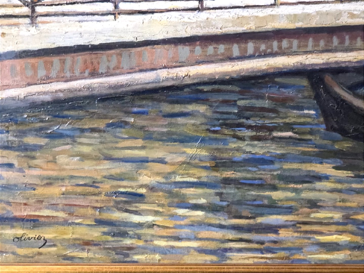 Painting Of Martigues, Church Of The Madeleine, Signed Ferdinand Olivier (1873-1957)-photo-2