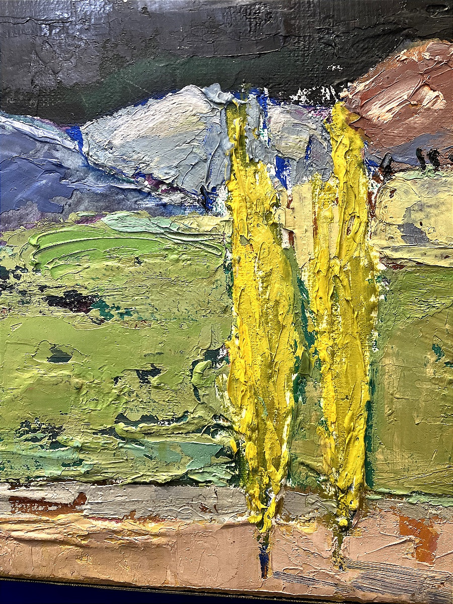 Landscape, Oil On Canvas, Signed By Véronique Vermeil (1938-2017), Modern Art -photo-2