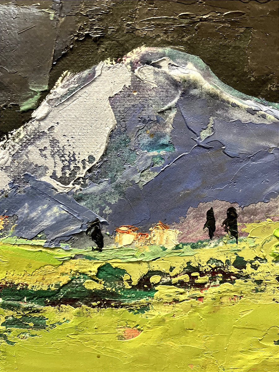 Landscape, Oil On Canvas, Signed By Véronique Vermeil (1938-2017), Modern Art -photo-3