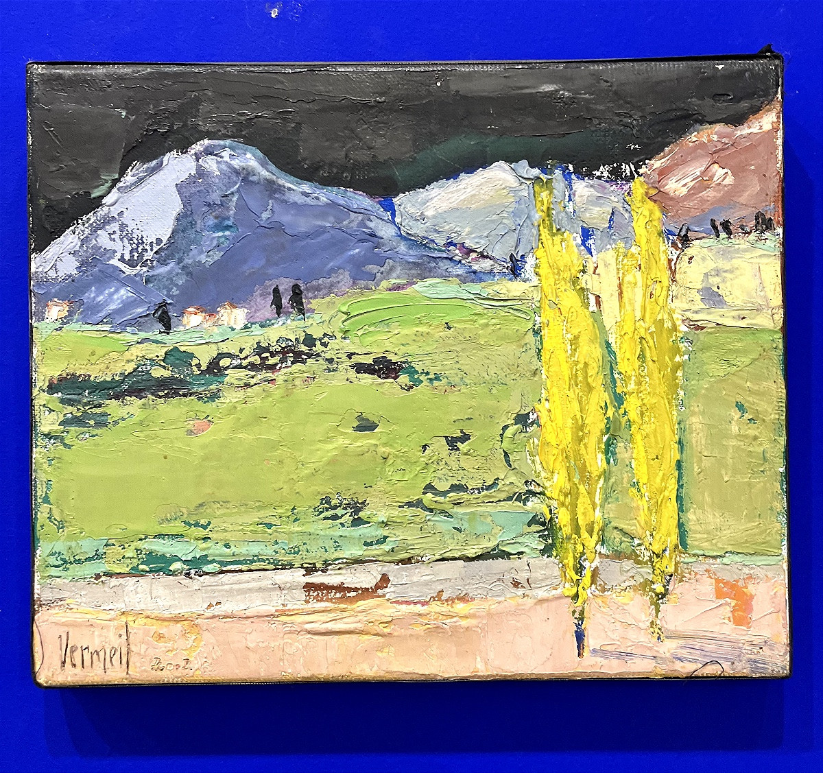 Landscape, Oil On Canvas, Signed By Véronique Vermeil (1938-2017), Modern Art 