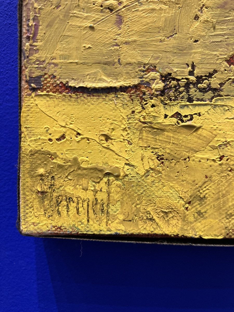 Landscape, Oil Painting On Canvas Signed Véronique Vermeil (1938-1917), Modern Art -photo-4