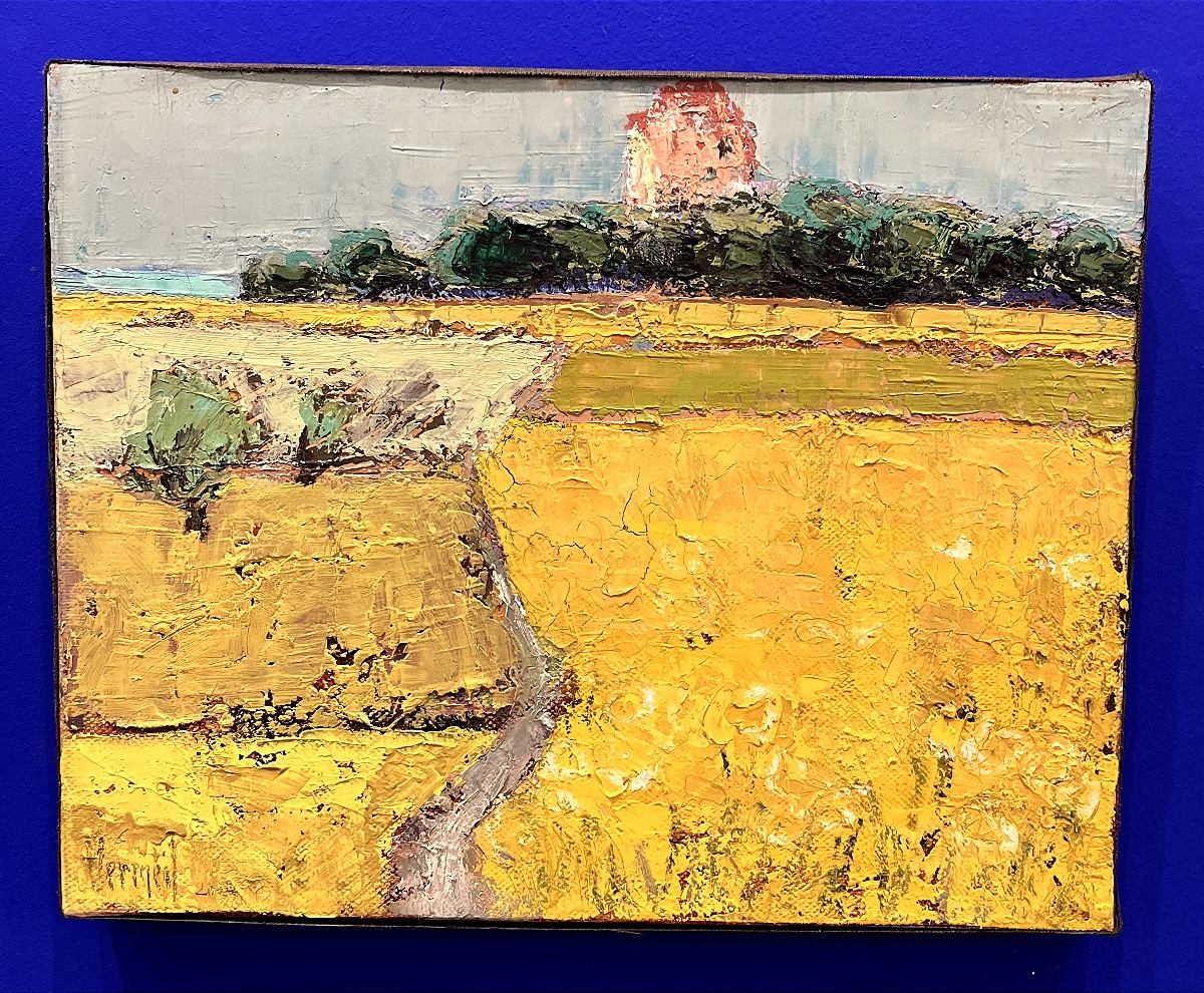 Landscape, Oil Painting On Canvas Signed Véronique Vermeil (1938-1917), Modern Art 