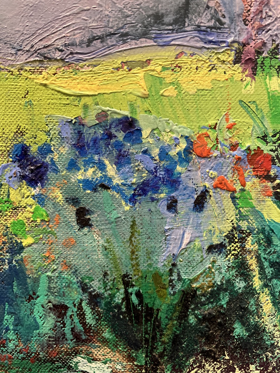 Landscape, Oil On Canvas Signed By Véronique Vermeil (1938-2017), Modern Art -photo-4