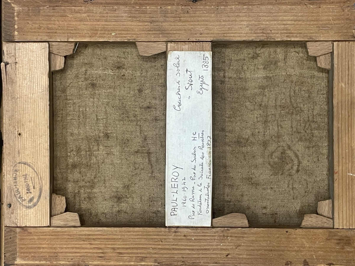 Paul Leroy (1860-1942) Painting “sunset At Siout” 1885-photo-1