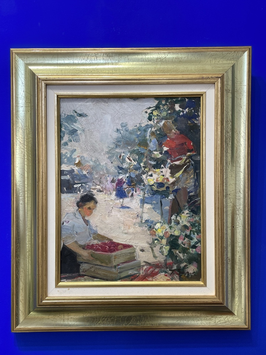 Galina Denisovna ZORYA dit Galina ZORIA ( 1915 - 2002) - cueillette de fruits-photo-2