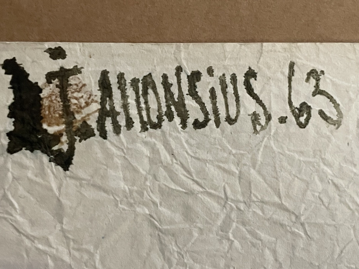 ALLONSIUS Daniel Jacques ( 1923 - 1995) bateaux Toulon, technique mixte sur papier -photo-2