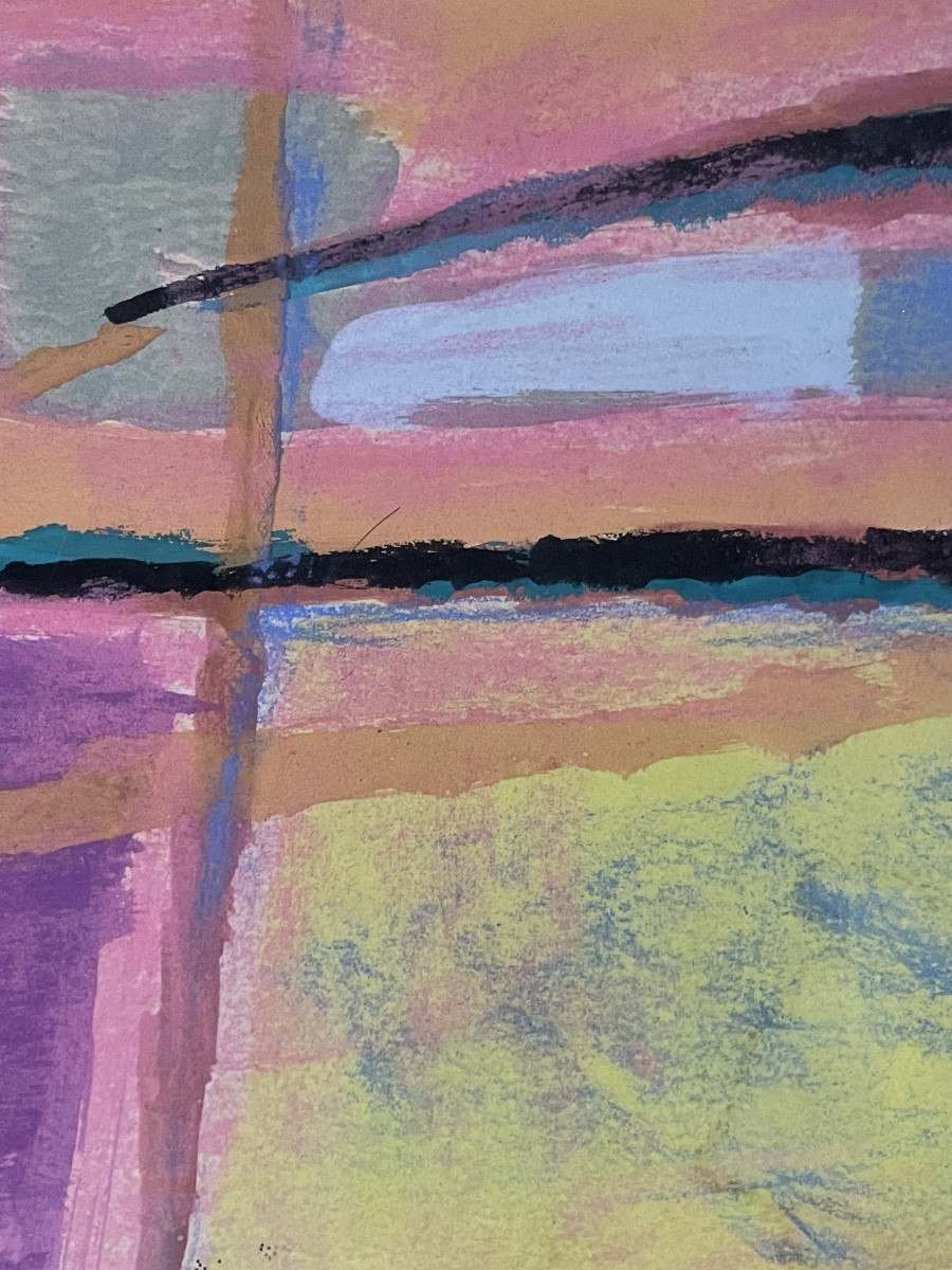 Allonsius Daniel Jacques (1923 - 1995) Easter Island - Mixed Media On Paper-photo-2