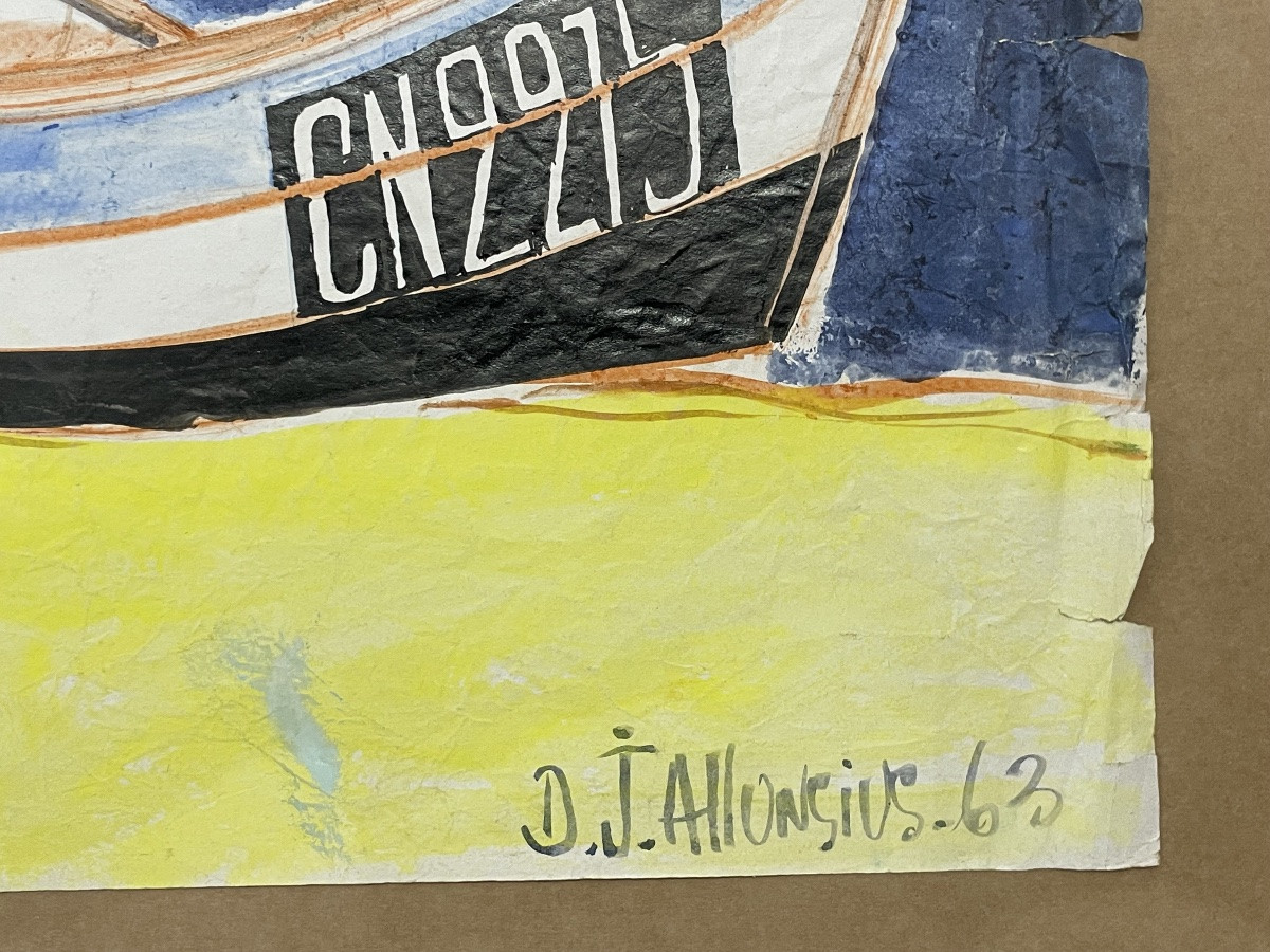 Allonsius Daniel Jacques (1923 - 1995) Boats And Fish Trap -photo-4