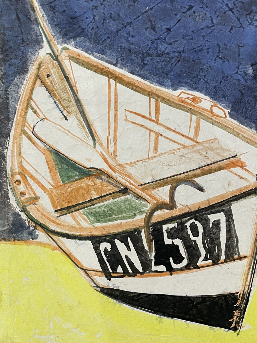 Allonsius Daniel Jacques (1923 - 1995) Boats And Fish Trap -photo-1