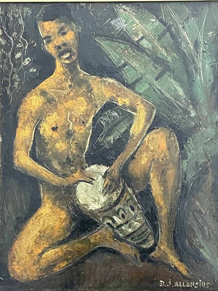 ALLONSIUS Daniel Jacques (1923 - 1995) le joueur de tambour -photo-2