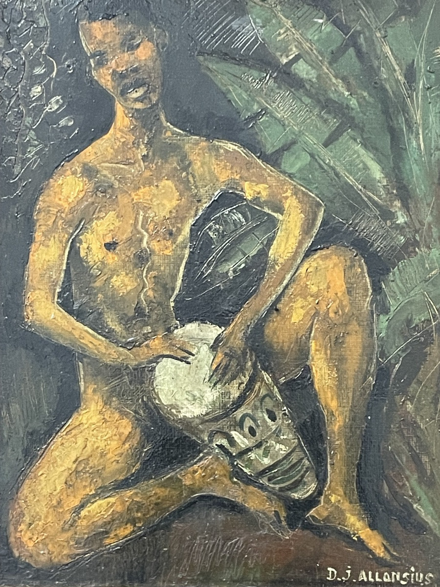ALLONSIUS Daniel Jacques (1923 - 1995) le joueur de tambour -photo-1