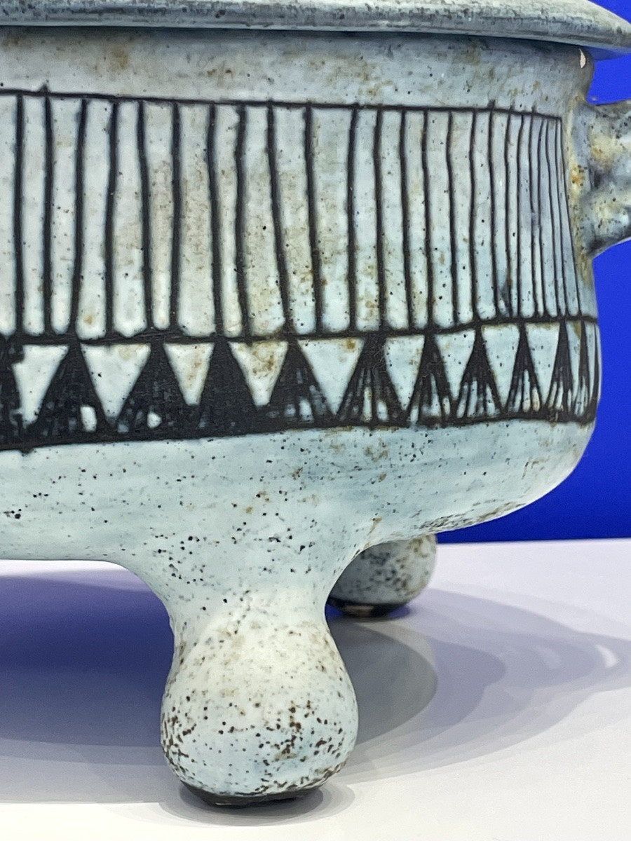 POUCHAIN Jacques ( 1925 - 2005) - L’ Atelier Dieulefit - Pot couvert tripode -photo-3