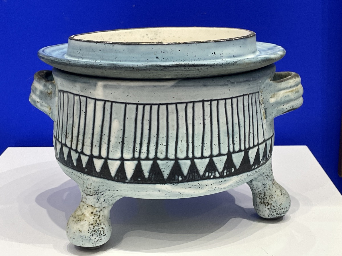 POUCHAIN Jacques ( 1925 - 2005) - L’ Atelier Dieulefit - Pot couvert tripode -photo-2