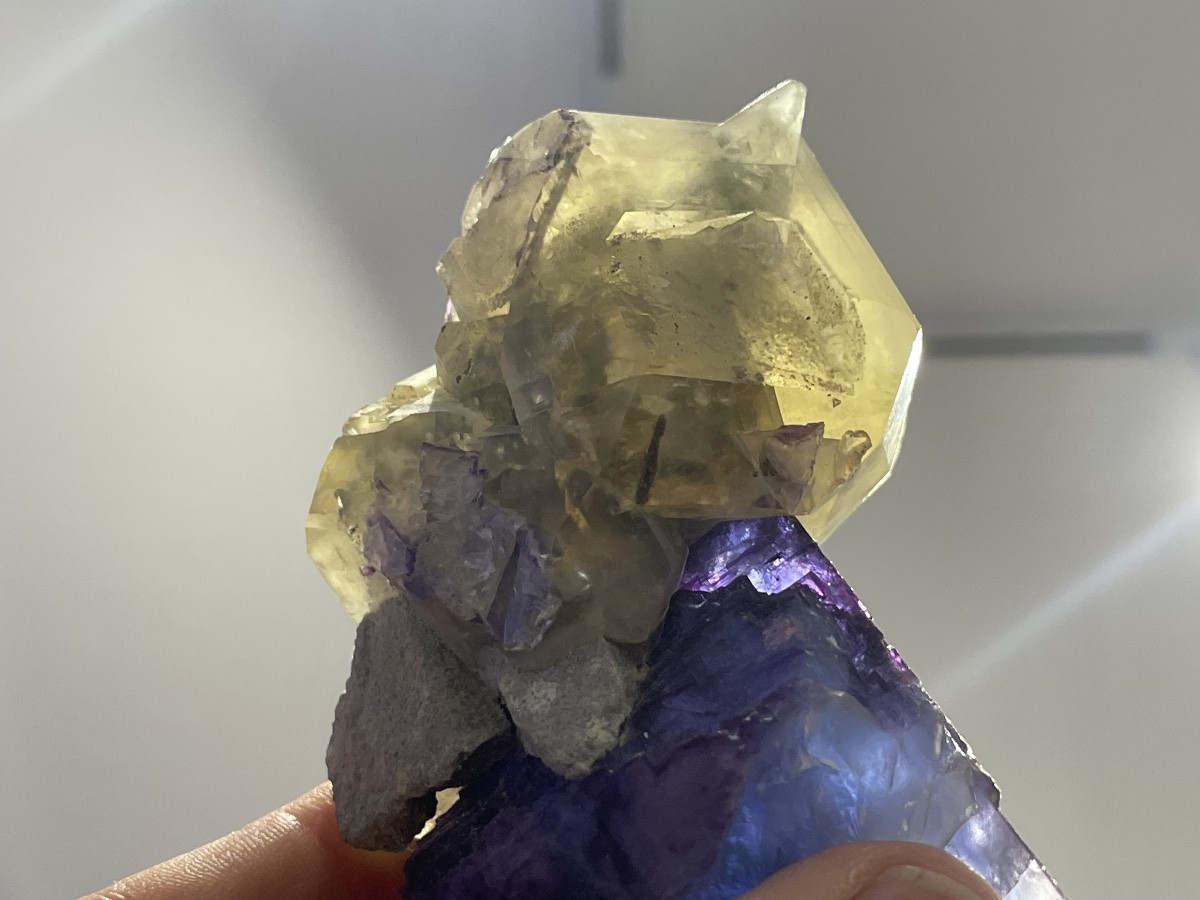 Fluorite And Calcite - Rare Minerals - 351 G-photo-2