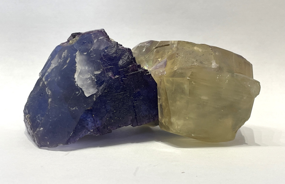 Fluorite And Calcite - Rare Minerals - 351 G