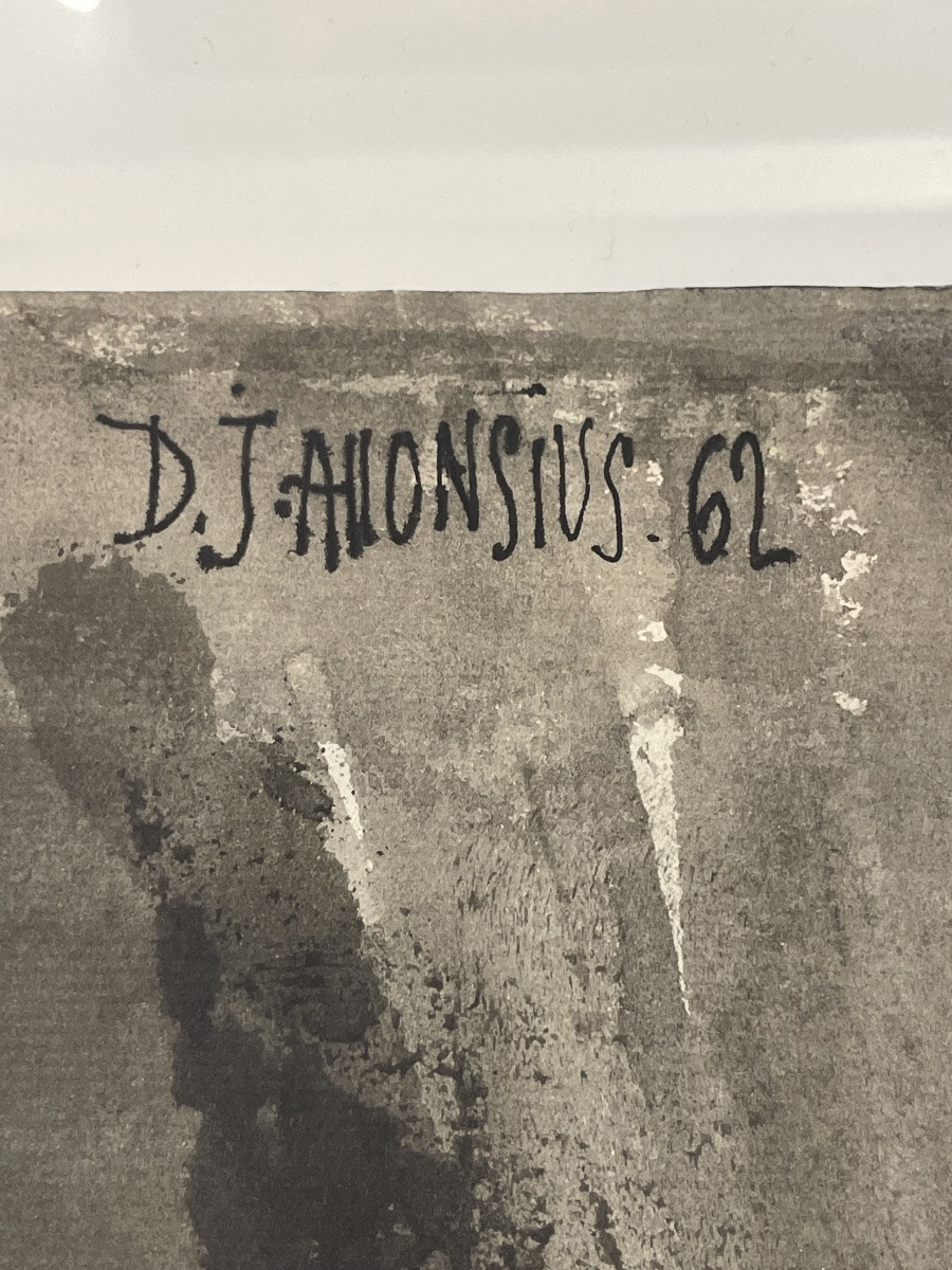 ALLONSIUS Daniel Jacques ( 1923 - 1995) - les Cinq graces - tableau -photo-4