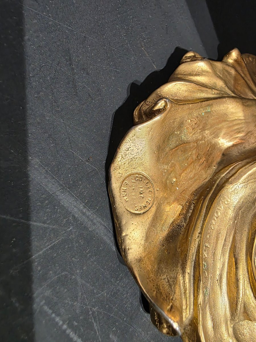 "Raoul Larche, Lampe Loïe Fuller, Bronze Art Nouveau" Raoul LARCHE (1860-1912) -photo-4