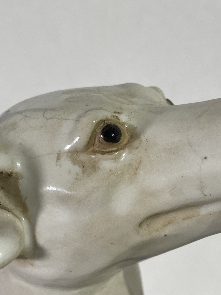 Large Pair Of Ceramic Greyhounds - Italian Work, 1950s-photo-4