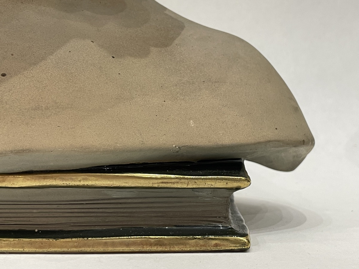 CAUSSÉ Julien ( 1869 - 1938) - Buste de jeune femme en plâtre - -photo-8