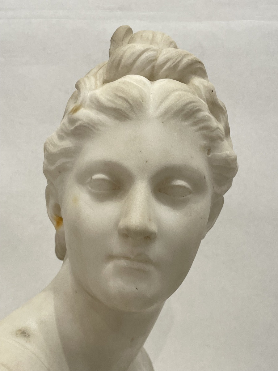 Jean Antoine Houdon (1741-1828) After - Bust Of Diana The Huntress -photo-4