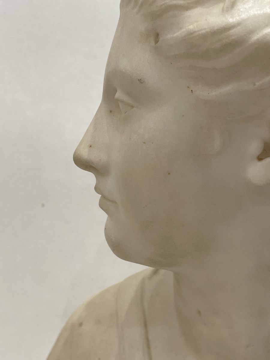 Jean Antoine Houdon (1741-1828) After - Bust Of Diana The Huntress -photo-1