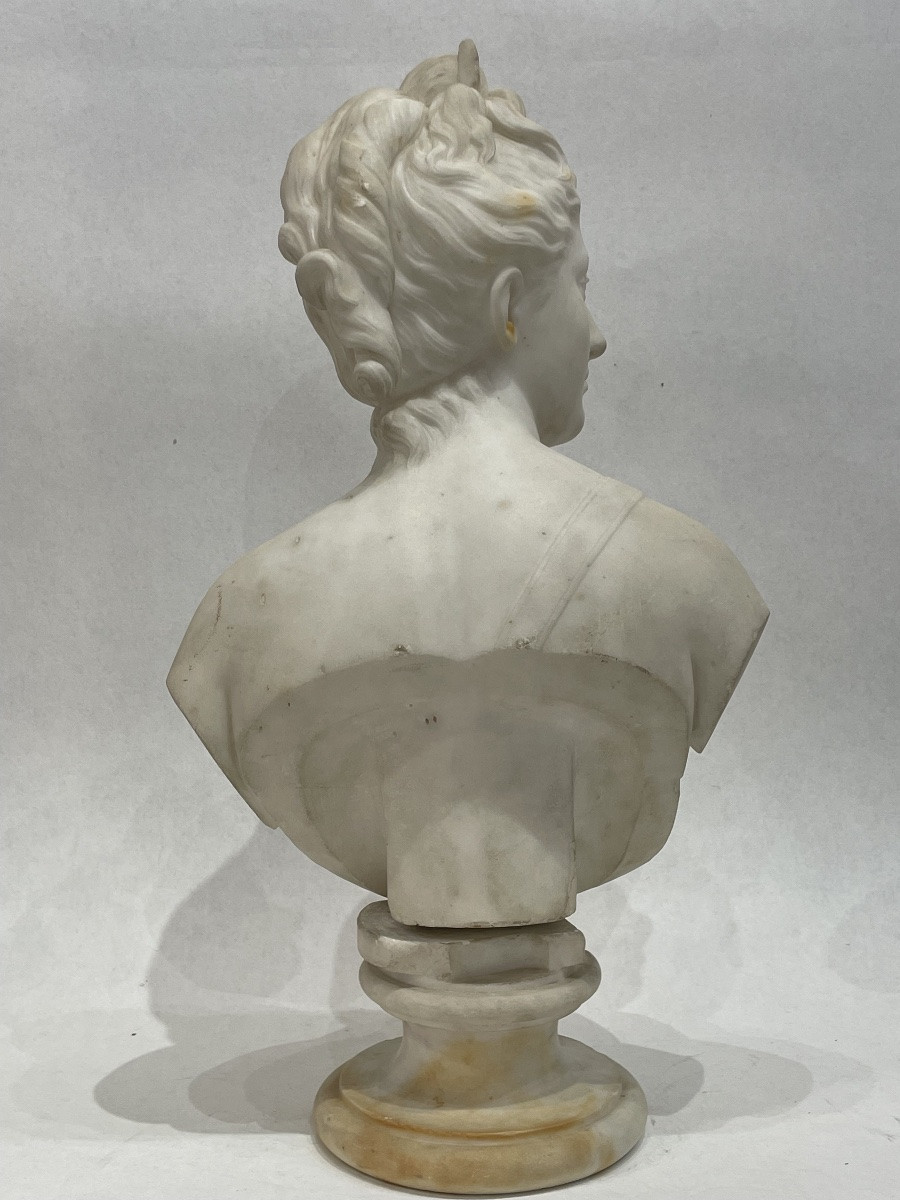 Jean Antoine Houdon (1741-1828) After - Bust Of Diana The Huntress -photo-6
