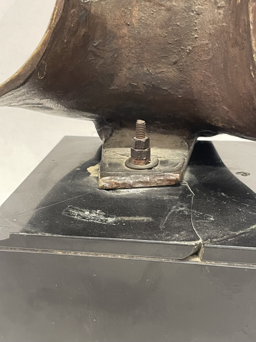 Gilded Bronze Bust Of A Woman - 20th Century-photo-7