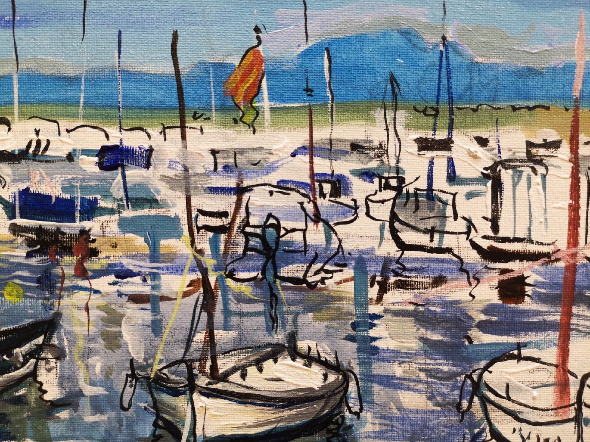 PEYRANNE Rémy ( 1935 - 2018) tableau huile mer peintre toulousain -photo-3