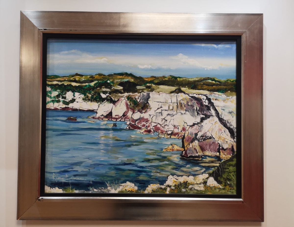 PEYRANNE Rémy ( 1935 - 2018) tableau huile mer peintre toulousain 