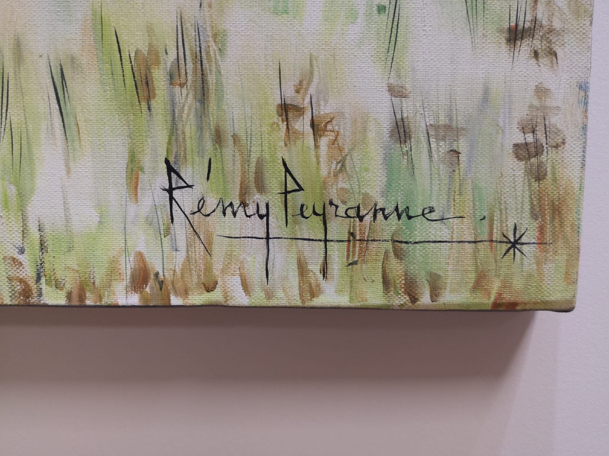 PEYRANNE Rémy ( 1935 - 2018) les golfeurs - tableau huile - peintre toulousain -photo-2