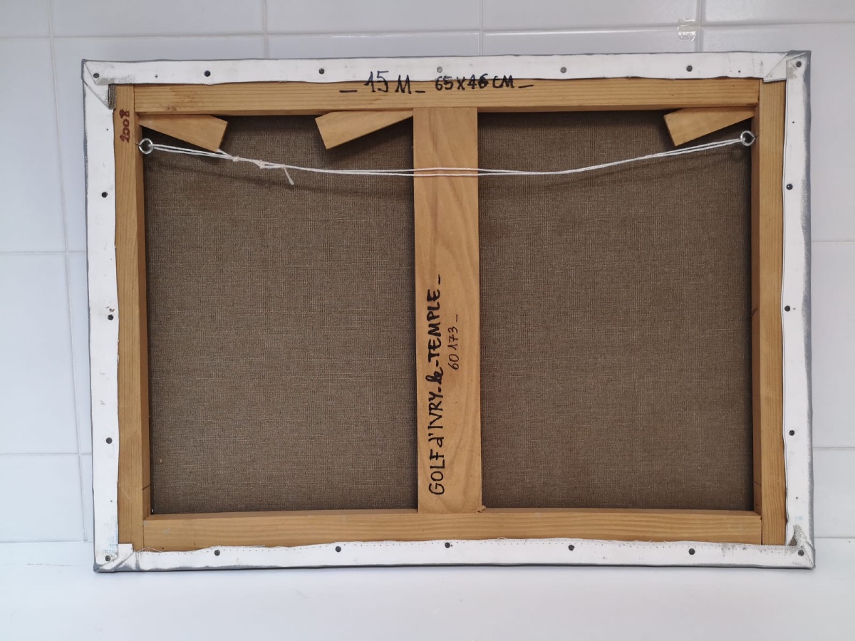 PEYRANNE Rémy ( 1935 - 2018) les golfeurs - tableau huile - peintre toulousain -photo-4