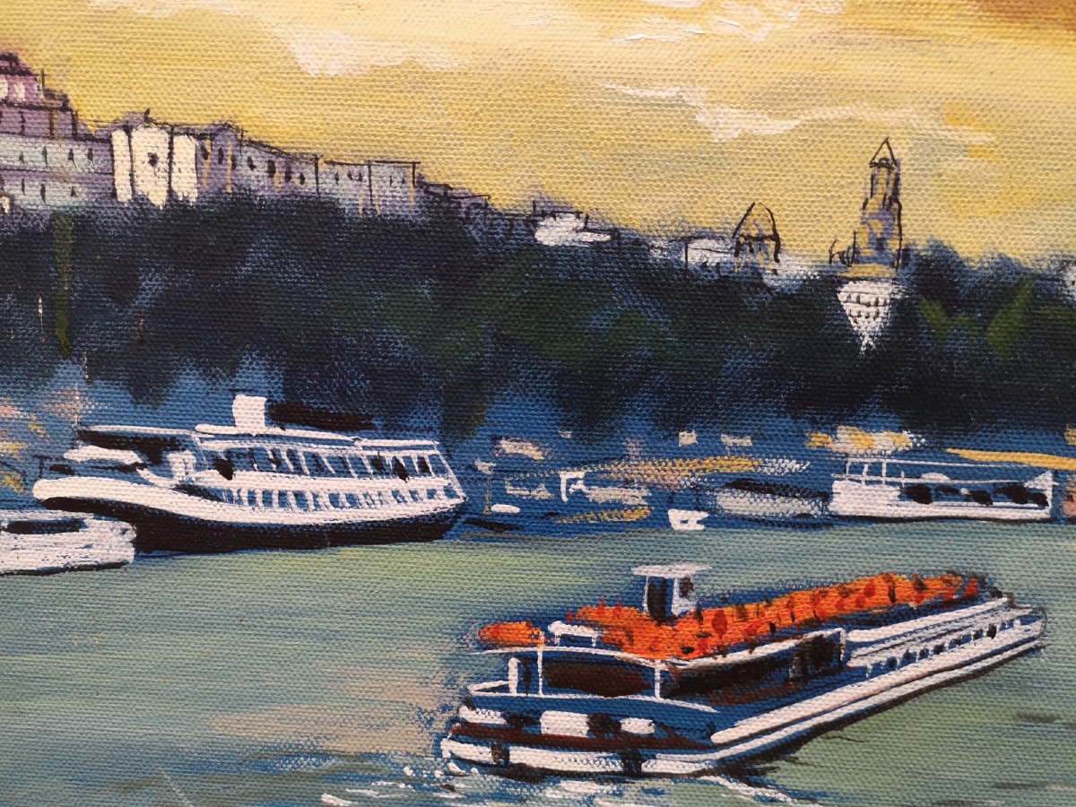 Rémy Peyranne ( 1935 - 2018) Bord De Seine Paris - Oil Painting - Painter From Toulouse-photo-1
