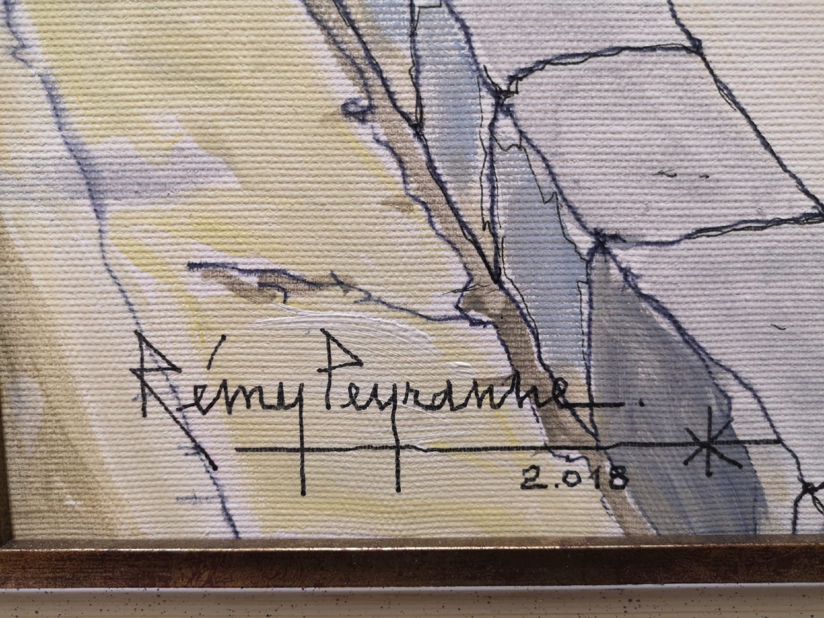 Rémy PEYRANNE ( 1935 - 2018 ) Scène animée à Popayan - tableau huile sur toile -photo-3