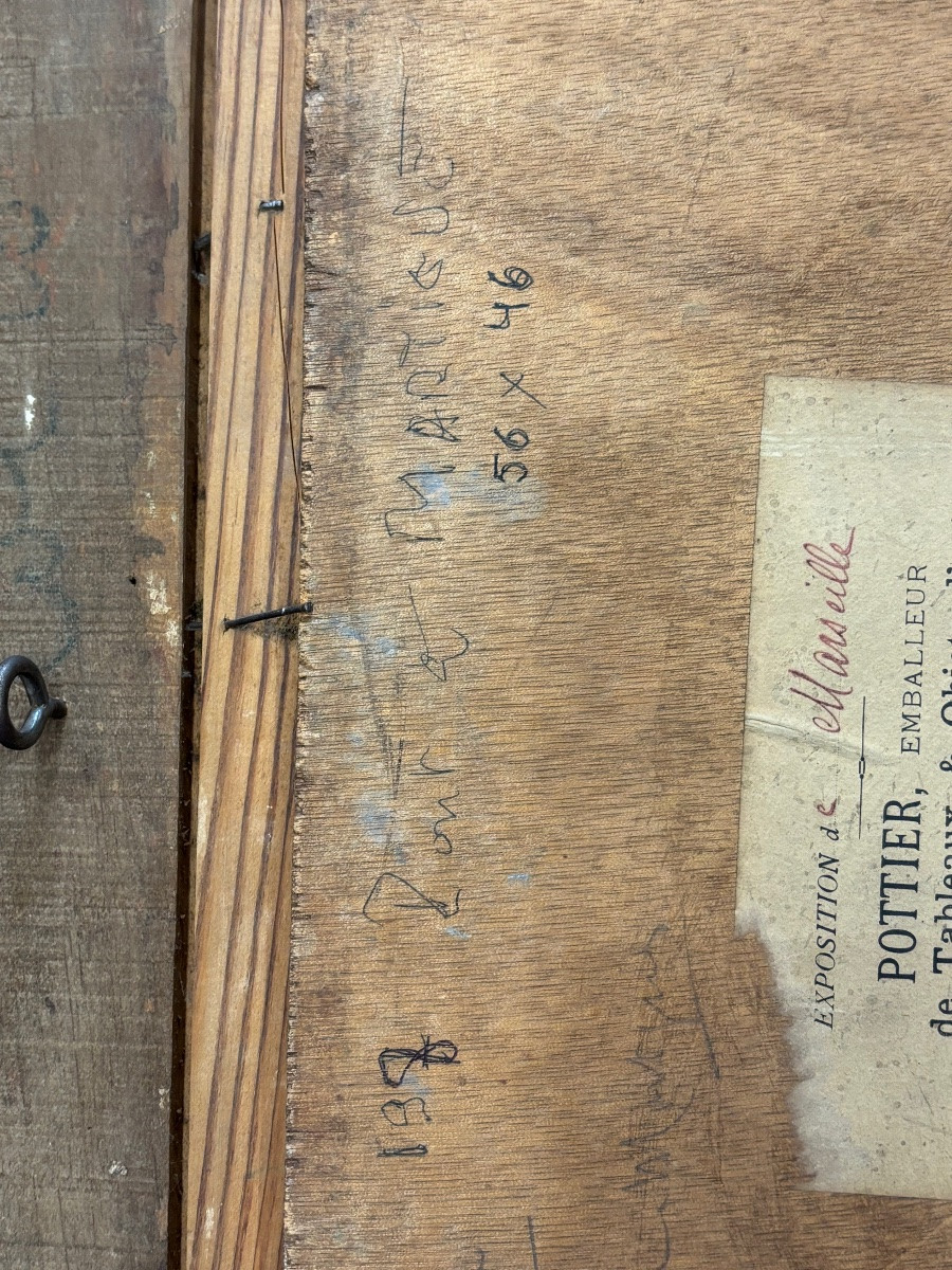 Ferdinand OLIVIER ( 1873 - 1957) - Pont à Martigues - tableau huile lumière Provence -photo-2