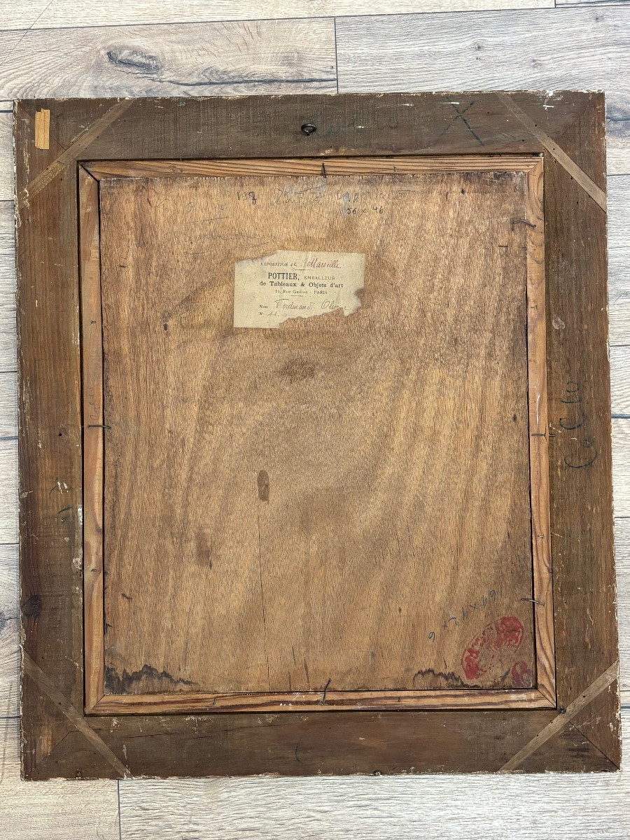 Ferdinand OLIVIER ( 1873 - 1957) - Pont à Martigues - tableau huile lumière Provence -photo-4