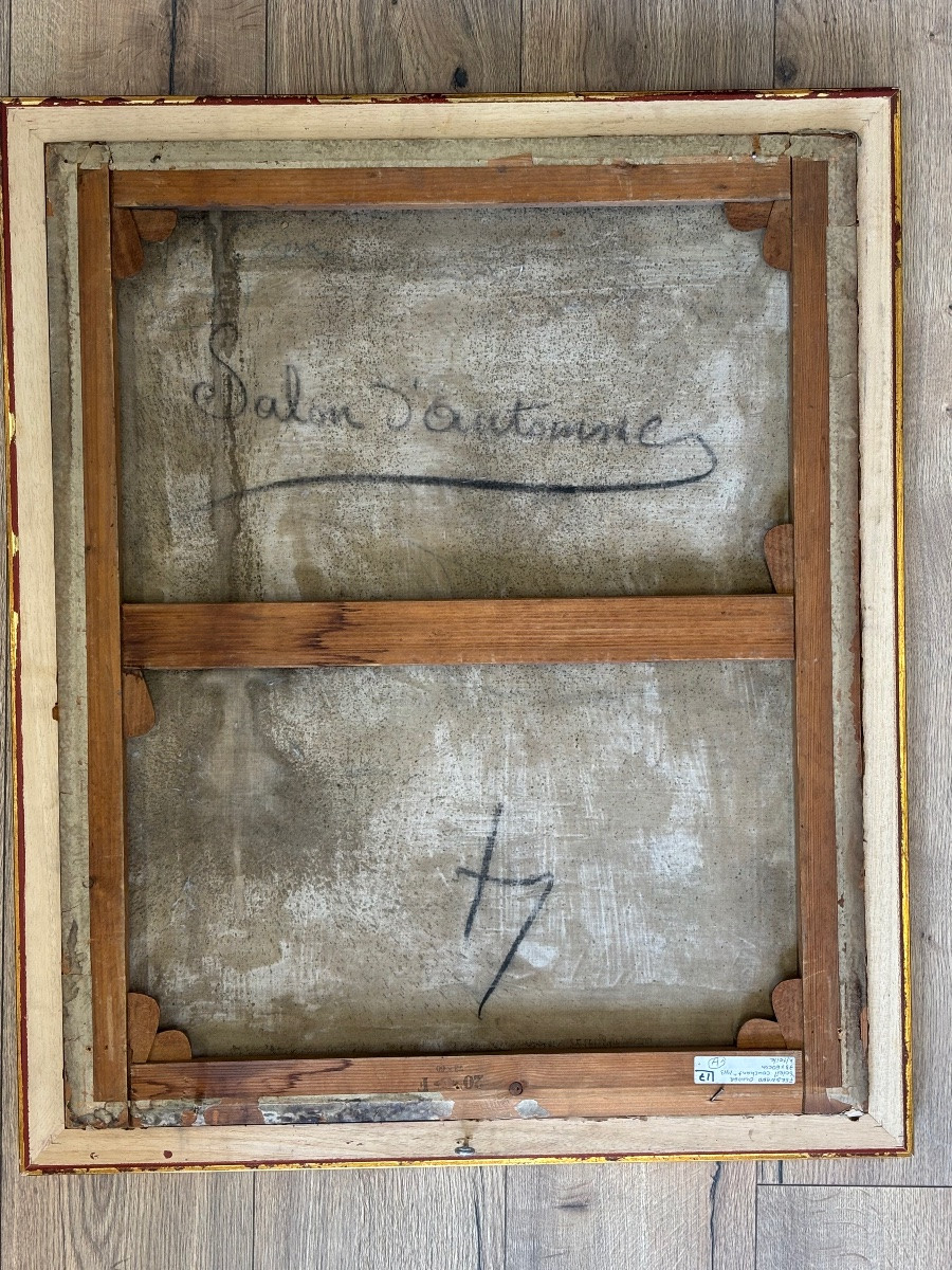 Ferdinand Olivier ( 1873 - 1957) Sunset - Oil On Canvas Pointillism-photo-3