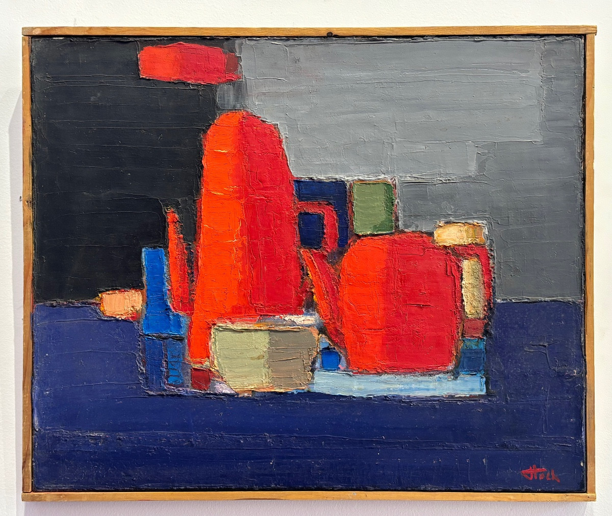Jean - Pierre Floch ( 1937 - 2015 ) - Painting Still Life With A Teapot 1978 - Oil On Canvas