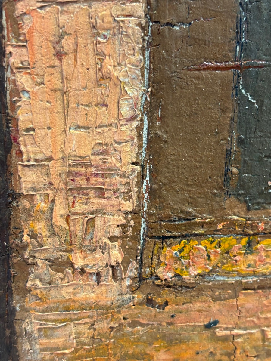 Jean - Pierre Floch ( 1937 - 2015) View Of A Village - Oil Painting-photo-4