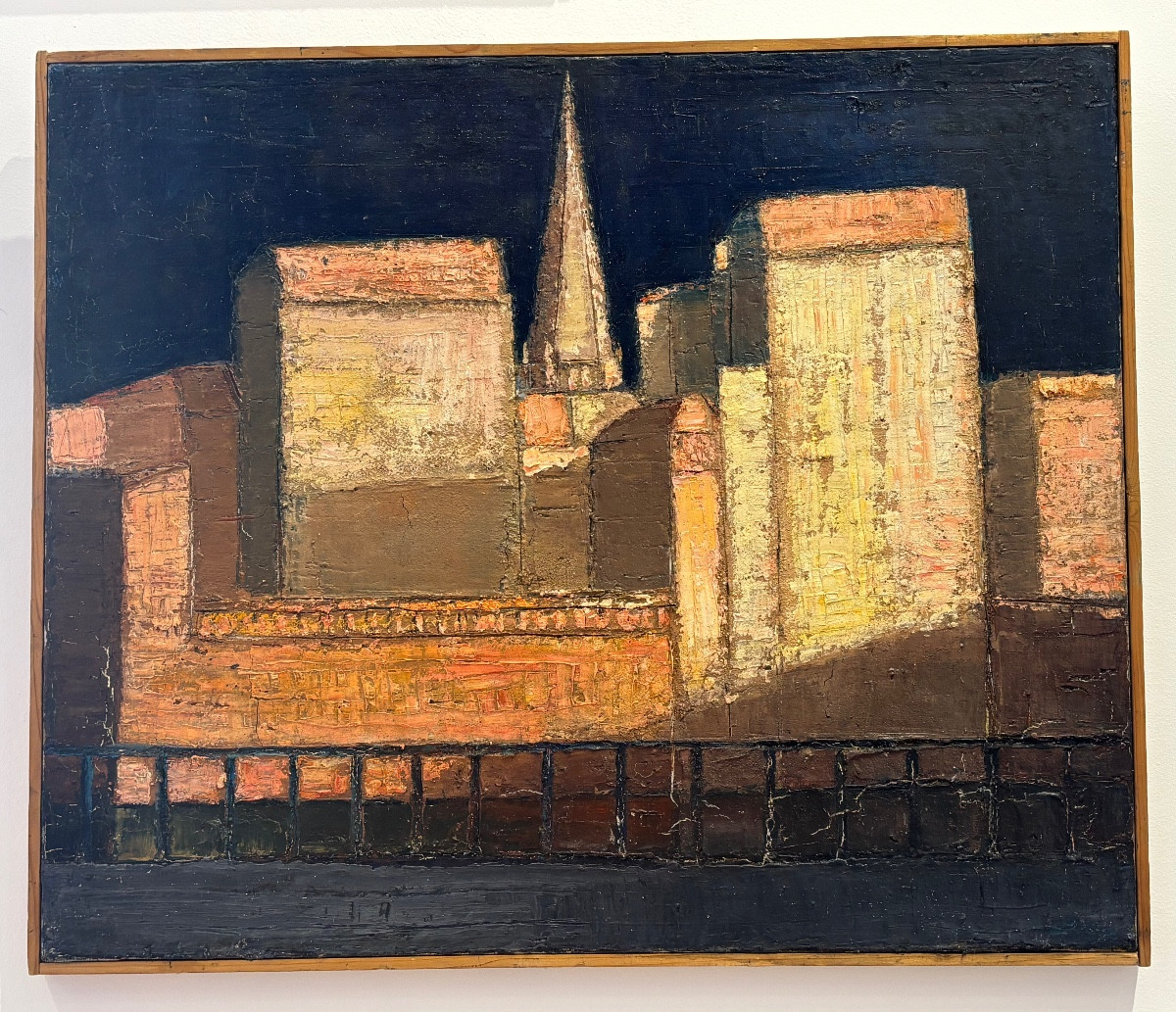 Jean - Pierre Floch ( 1937 - 2015) View Of A Village - Oil Painting