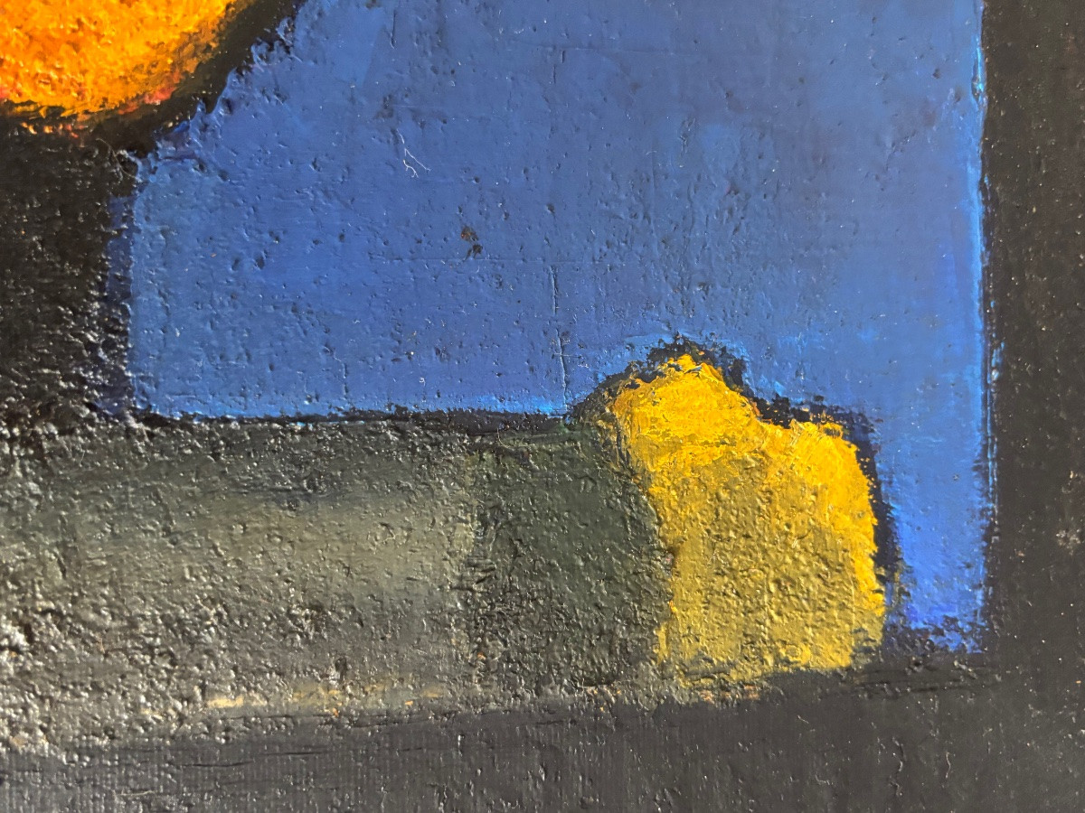 Jean Pierre Floch ( 1937 - 2015) Yellow Flowers - Oil On Canvas 1978-photo-4