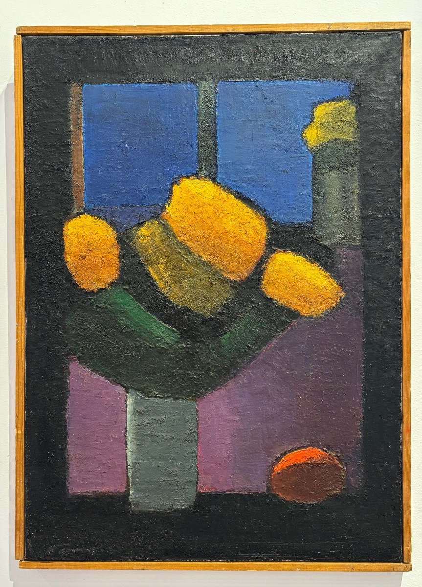 Jean Pierre Floch ( 1937 - 2015) Yellow Flowers - Oil On Canvas 1978