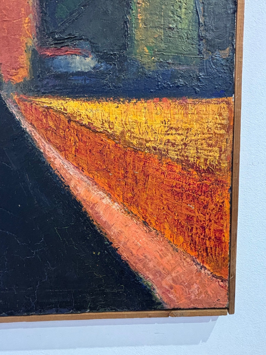 Jean Pierre Floch (1937 - 2015) Landscape Painting - Marignac Lasclares - Oil On Canvas 1978-photo-2