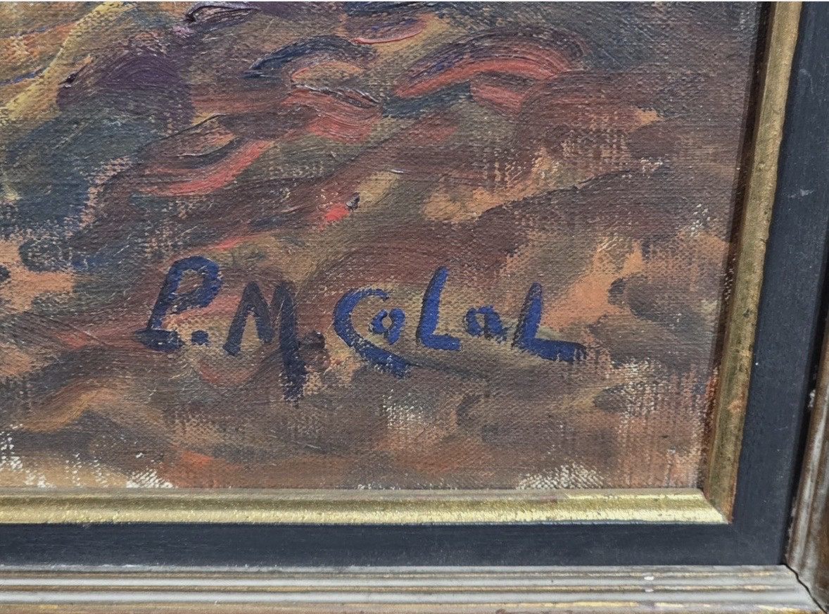 Colat Prosper Mary ( 1882 - 1954) - Oil On Canvas Brittany Early 20th Century-photo-3