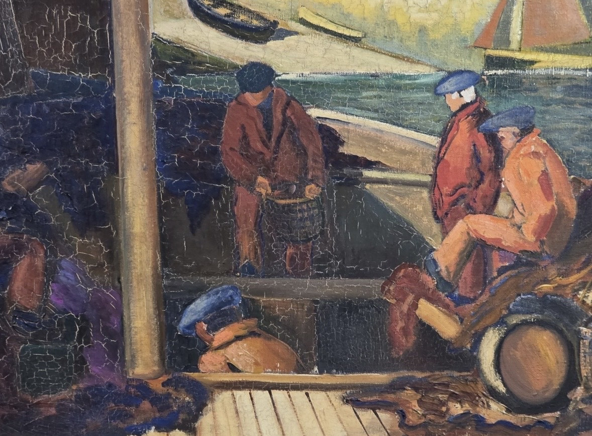 Colat Prosper Mary ( 1882 - 1954) - Oil On Canvas Brittany Early 20th Century-photo-4