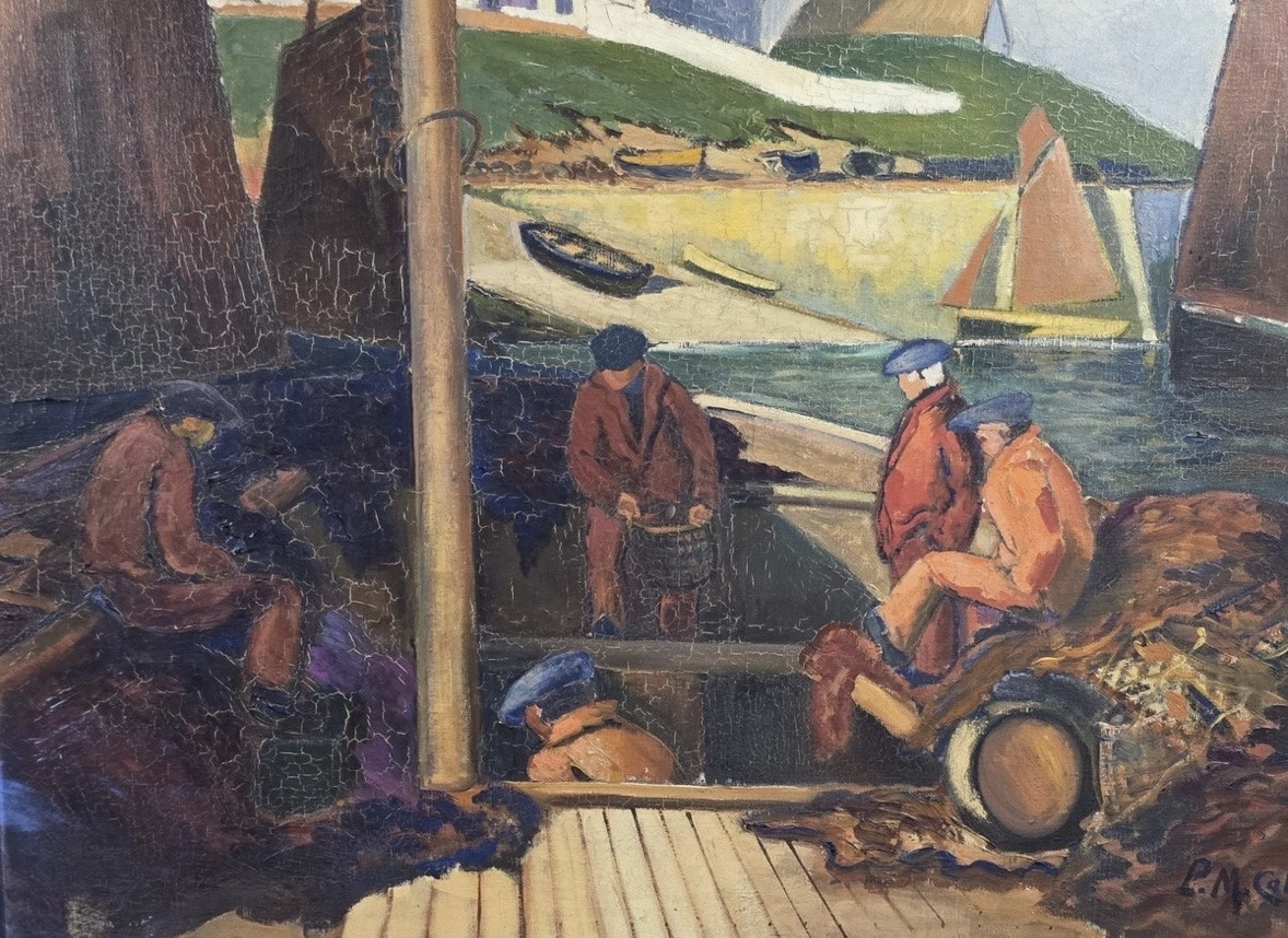 Colat Prosper Mary ( 1882 - 1954) - Oil On Canvas Brittany Early 20th Century-photo-5