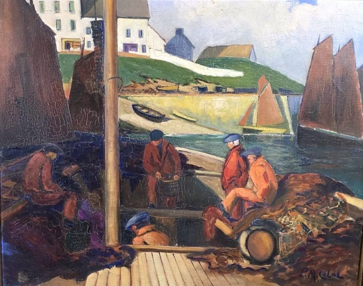 Colat Prosper Mary ( 1882 - 1954) - Oil On Canvas Brittany Early 20th Century