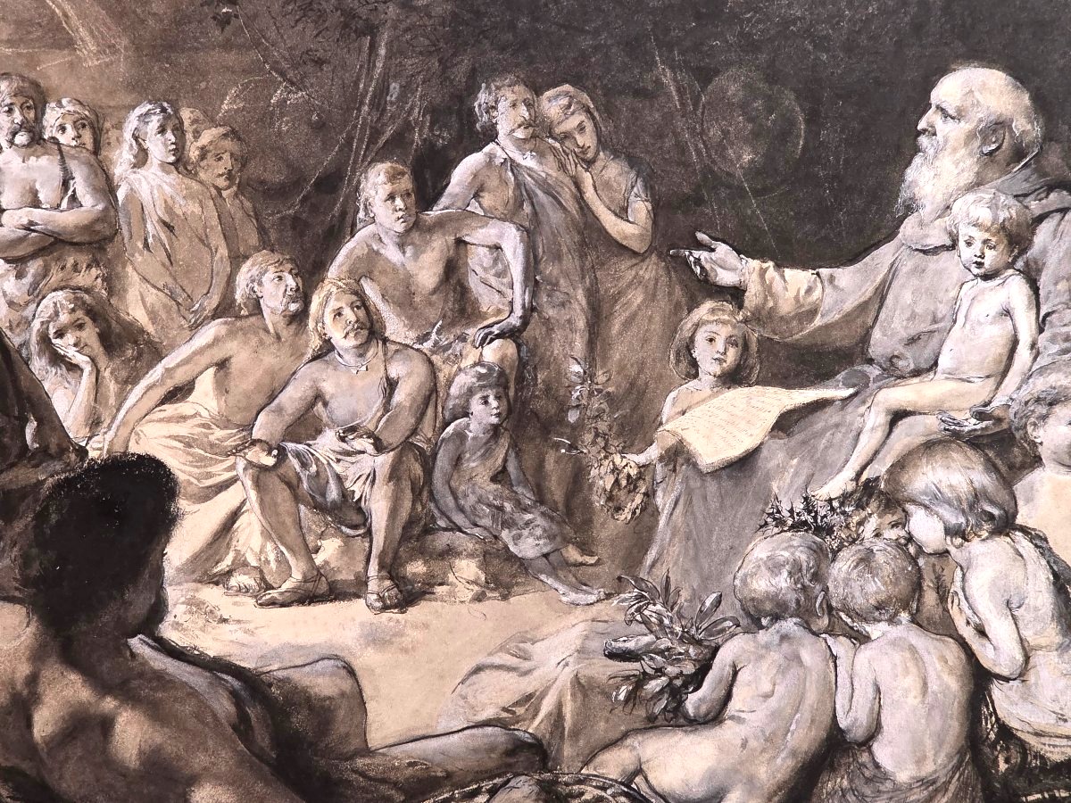Gouache Painting By Fortunino Matania (1881–1963) *caratacus And The Britons*, 1920-photo-3